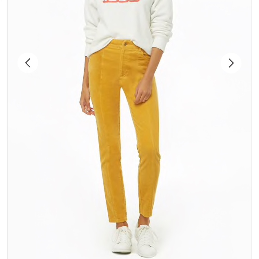 Corduroy ankle pants